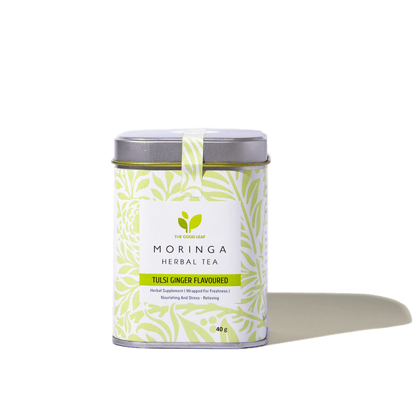 Moringa Herbal Loose Leaf Tea - Tulsi & Ginger Flavour