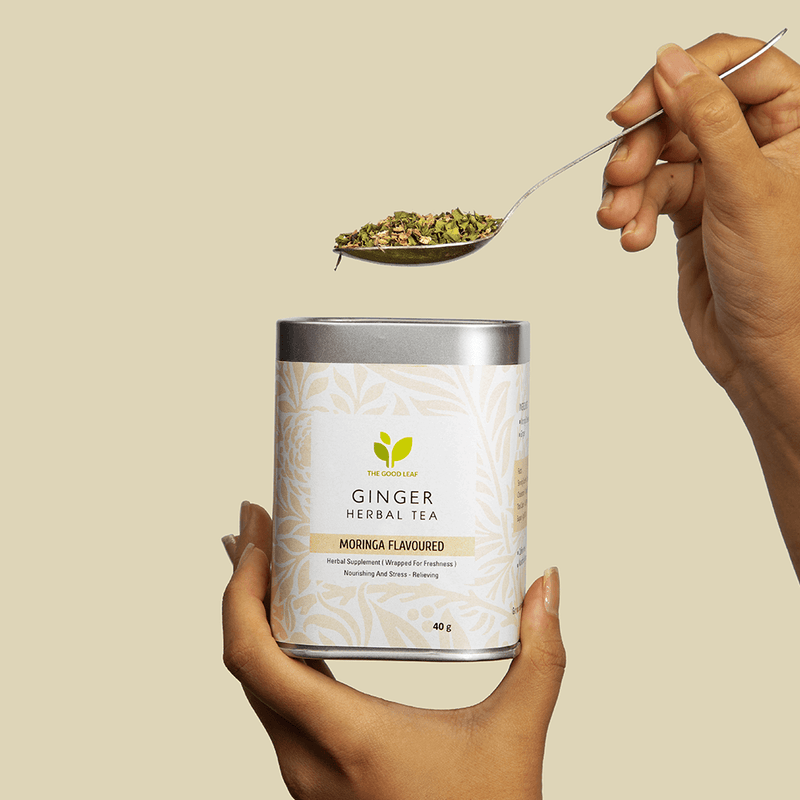 Ginger Herbal Loose Leaf Tea - Moringa Flavour