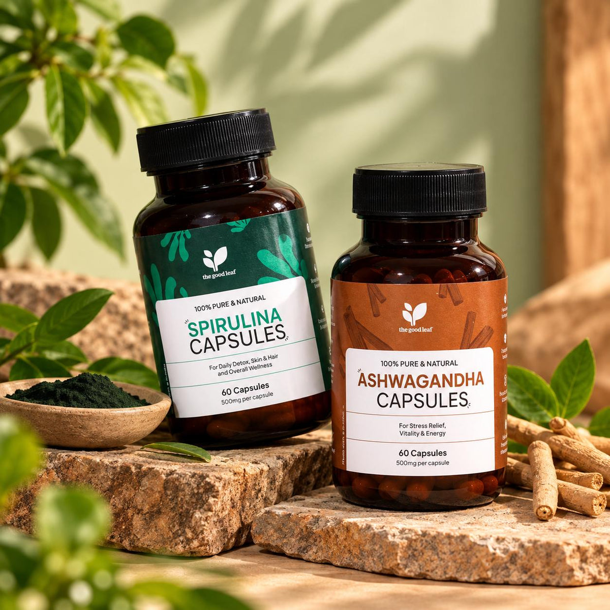 Spirulina + Ashwagandha